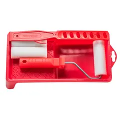 Set №14 roller with handle Moltopren 10 cm +  paint container 15x30 + 2 additional roller + mixer Ha