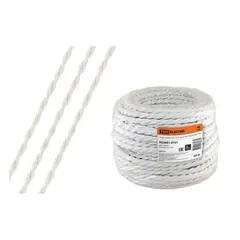 Retro wire TDM Eco 2x1.5 twisted GOST white