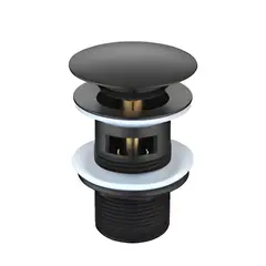 Siphon for washbasin black LEDEME L65B-2