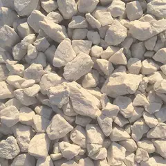 ქვა დეკორატიული შეღებილი თეთრი 1კგ