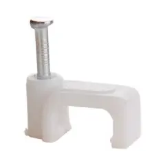 Скоба для кабеля плоская IEK 14 мм 100 шт