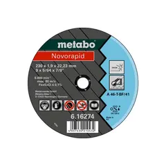 საჭრელი დისკი Metabo Novorapid 230x1,9x22,23мм