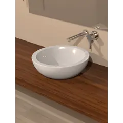 Washbasin countertop Valadares ''Dark white'' D40 сm