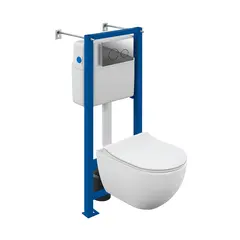 Toilet set with installation and button Cersanit 68302 BRASKO