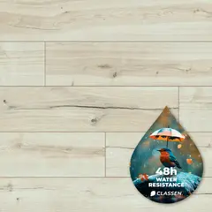 Laminate water resistant Classen Casa Energy Aqua Protect Sacramento Rustic Oak 1285x192x8 mm