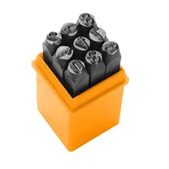 Figure stamp set TOLSEN 25097 6 mm 9 pcs