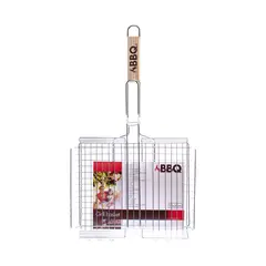 BBQ net BBQ GRILL RACK WOODEN HAND