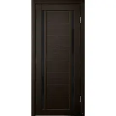 კარის ბლოკი Flydoors PVC LA STELLA 203 მუხა moko შუშა შავი 36×700×2150 მმ