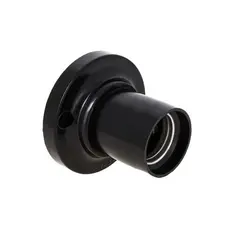 ნათურის ვაზნა კედლის სწორი შავი E27 EKF