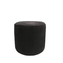 პუფი მრგვალი ალკანტარა 34х30 შავი