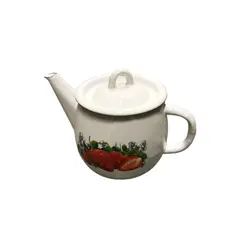 Чайник эмалированный 1л белый 2707/2