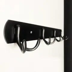 Вешалка для одежды 309 - 4 матово-черная