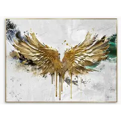 A picture on glass Styler FRAMED GD FA045 Gold Wings 80X120