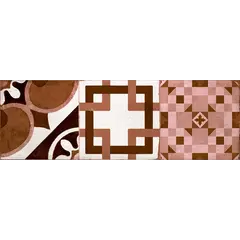 Кафель Super Ceramica Hydra Decor Rojo 200x600 мм