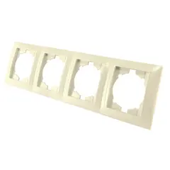 ჩარჩო ჰორიზონტალური TDM SQ1815-0132 4 განყოფილებიანი კრემისფერი