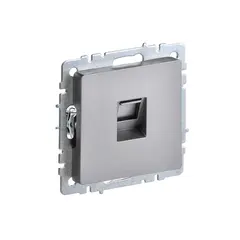 როზეტი IEK BRITE RJ45 cat5E RK10-BrS ჩარჩოს გარეშე