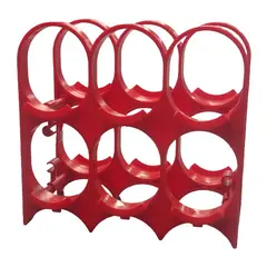 თარო პლასტმასის 6 ბოთლიანი