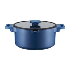 Кастрюля AMBITION с кобальтовым покрытием 28см