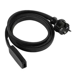 Штекер с разъемом New Light 1.5м черный