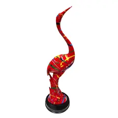 Decoration red crane TA-117