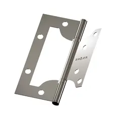 Hinge 4" Soller without mortise laid on chrome