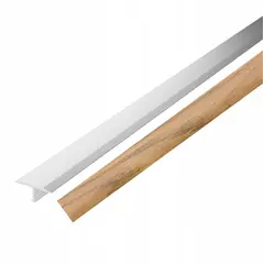 Порог алюминиевый VOX T18 дуб CIEMNY 18 мм 1.86 м