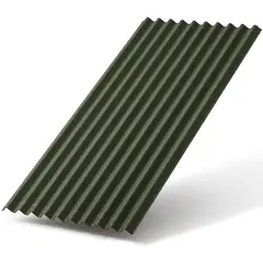 Шифер битумный Onduline Zigana 97x200 см зеленый