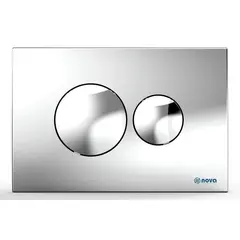 ღილაკი ინსტალაციის  Nova 7312 ქრომი