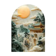 Picture on glass Styler GS014 ARCHED JADE 70X100 см