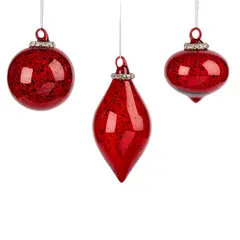 ნაძვის ხის სათამაშო ბურთი Goodwill 1 ც 8 სმ წითელი