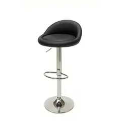 ბარის სკამი მექანიზმით, დაბალი ზურგით შავი HYS-A34