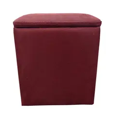 პუფი ასახდელი ალკანტარა წითელი 34/34/40