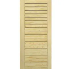 Двери жалюзийные деревянные Сосна Woodtechnic 993х494 мм