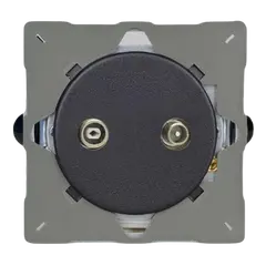 Socket Varilight R/TV/SAT matt black