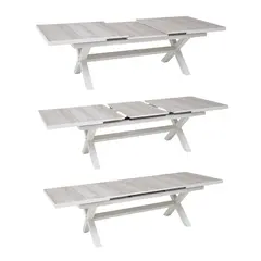 მაგიდა 2070/2670x1050x750 თეთრი