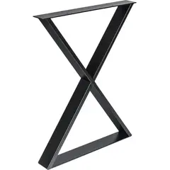 Ножка для стола REI Х-образный 5-914.6071.18P черный 710х600 мм