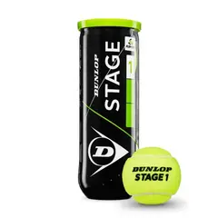 Tennis ball DUNLOP STAGE1 3pcs yellow