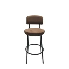 Bar stool with back alcantara 70 cm