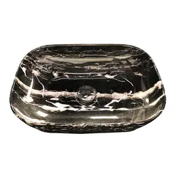 Washbasin T-28-A0057 Black Matt 455x320x135 cm