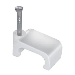 Скоба для кабеля плоская IEK USK21-08-100 8 мм 100 шт