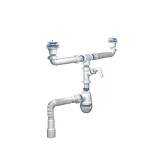 Siphon for kitchen sink double KETTLER-78843