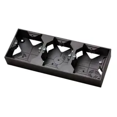 Outdoor mounting box ARIA OSPEL 3 black