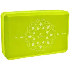 Yoga block LifeFit Boga green