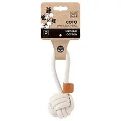 ძაღლის სათამაშო ბურთი M-Pets Coto 6,5სმ თეთრი