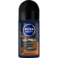 Шариковый дезодорант для мужчин Nivea Ultra Carbon 50 мл