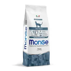 Dry food for sterilized cats Monge 10 kg trout