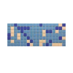 Мозаика для бассейна ÇAKA GRUP FBZM 004 с силиконом 25x25мм голубая белая 32x50.5