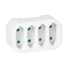 Разветвитель ORNO 4 2р евро белая