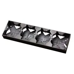 Outdoor mounting box ARIA OSPEL 4 black