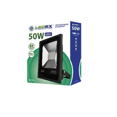 პროჟექტორი Ledex 50W 3000k IP65 Black